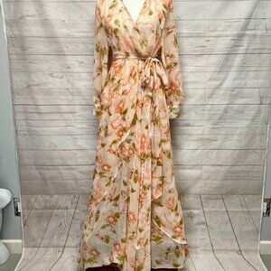 Meghan Los Angeles Floral Faux Wrap Maxi Dress